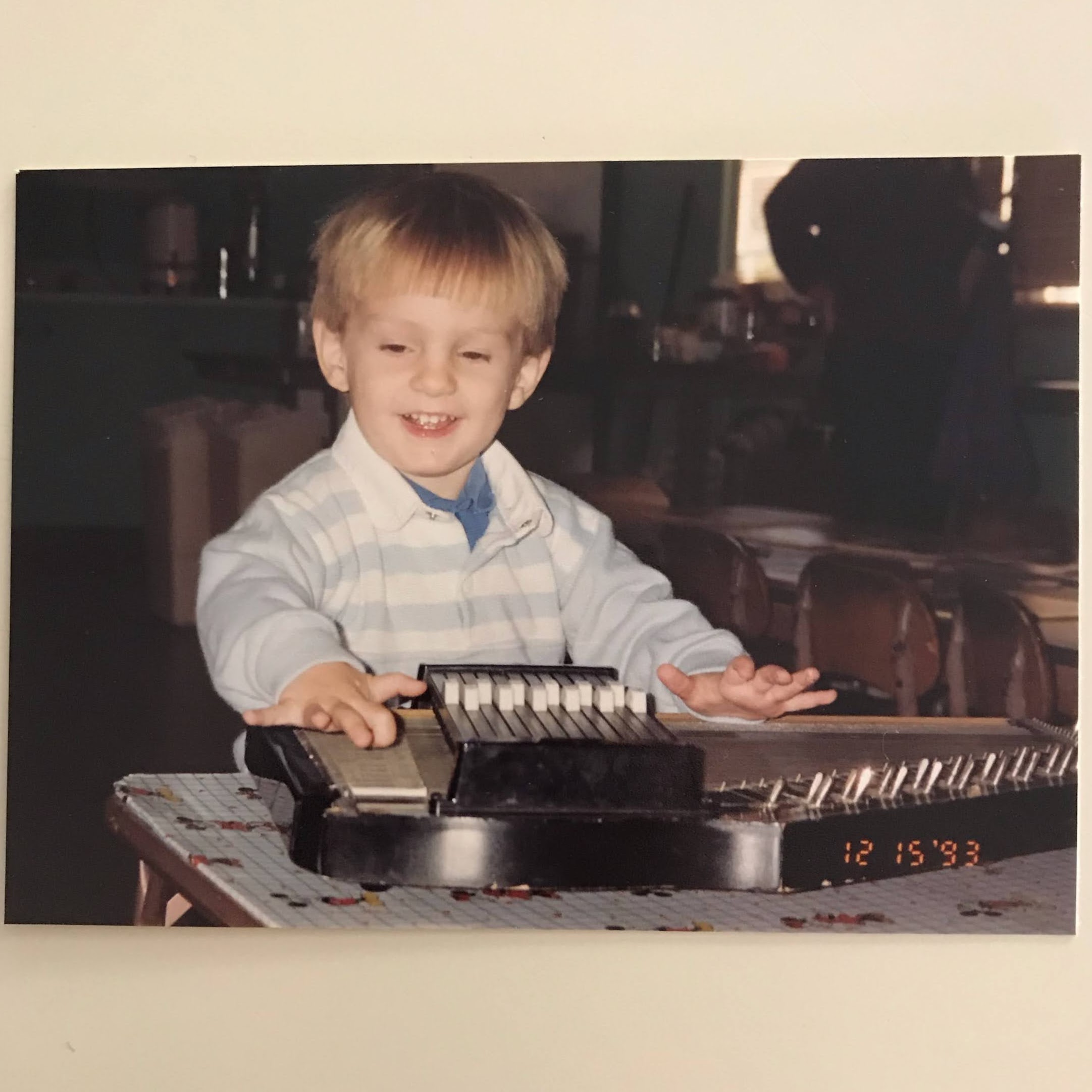 Baby Nathan with autoharp