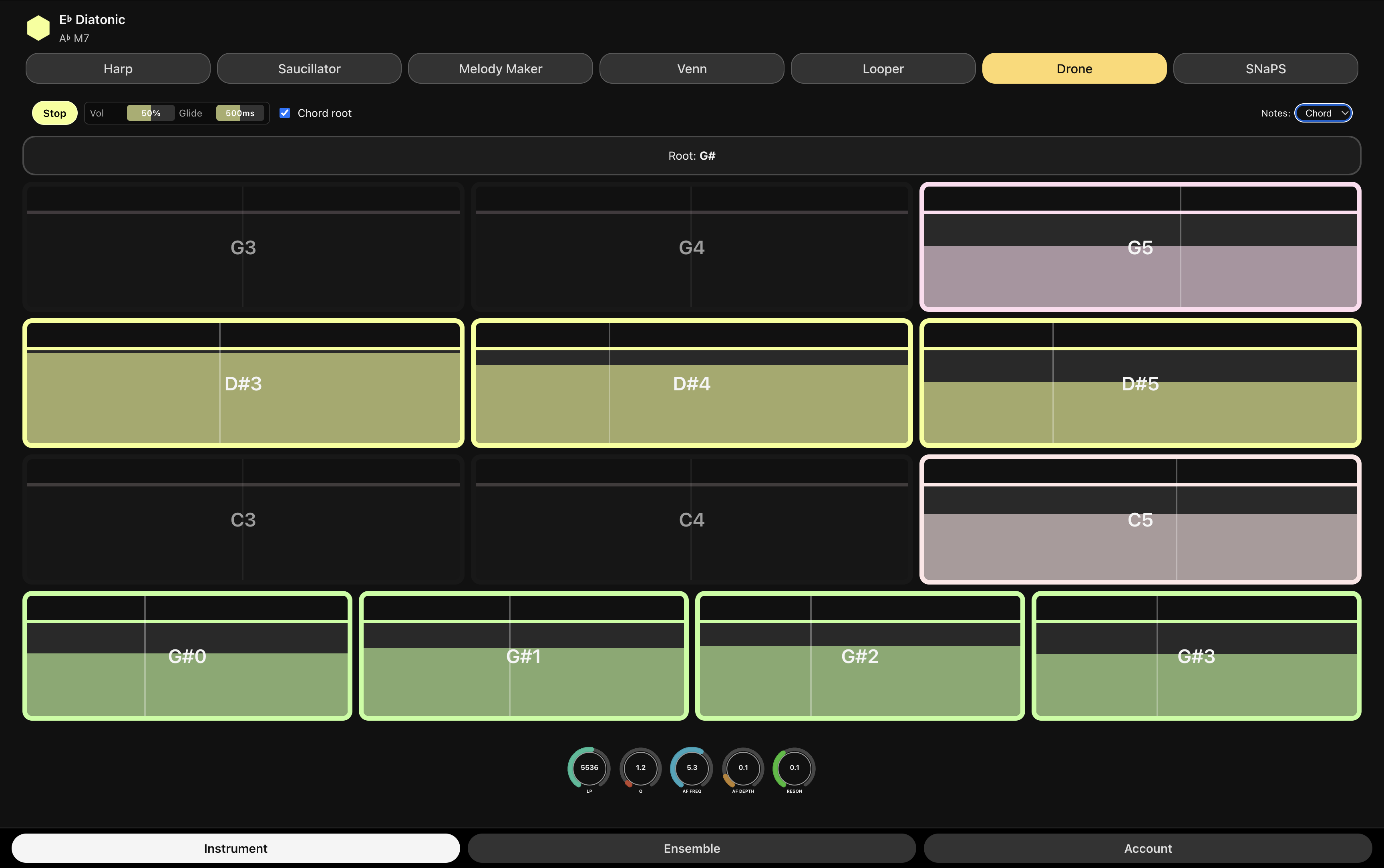 Ensemble Jammer view