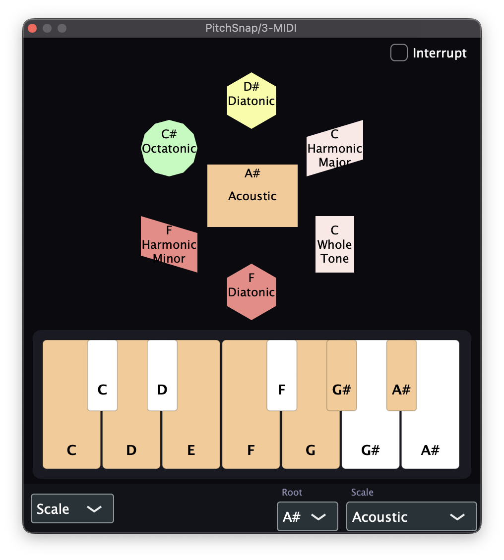 PitchSnap scale view