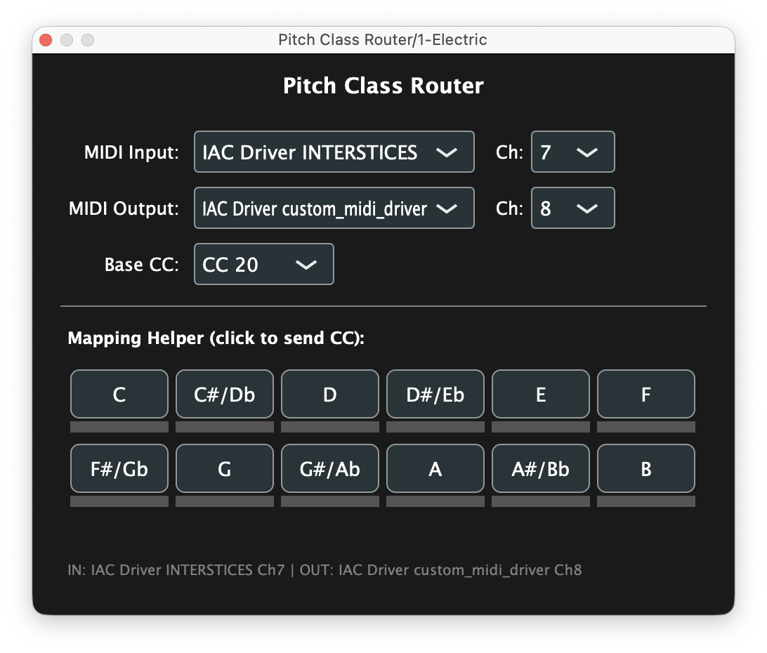 Pitch Class Router